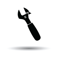 Image showing Adjustable wrench  icon