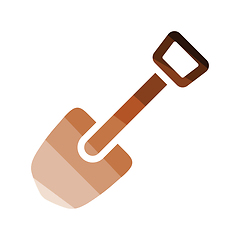 Image showing Camping shovel icon