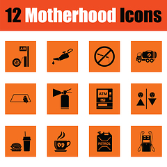 Image showing Motherhood icon set