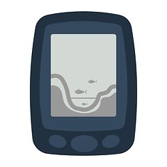 Image showing Icon of echo sounder  