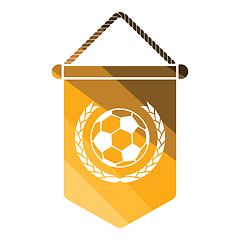 Image showing Football pennant icon