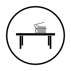 Image showing Office low table icon