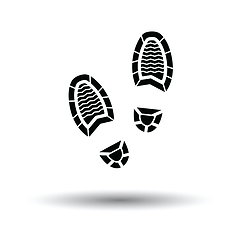 Image showing Man footprint icon