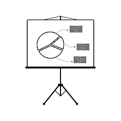 Image showing Icon of Presentation stand