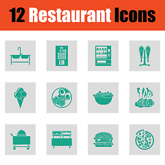 Image showing Restaurant icon set