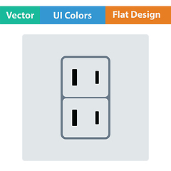 Image showing Japan electrical socket icon