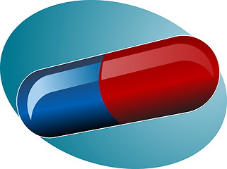 Image showing Illustration of medical pill