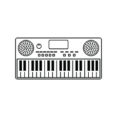 Image showing Music synthesizer icon