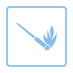 Image showing Burning matchstik icon