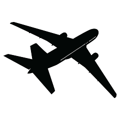 Image showing Airplane silhouette