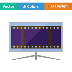 Image showing Cinema TV screen icon