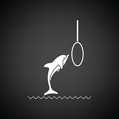 Image showing Jump dolphin icon