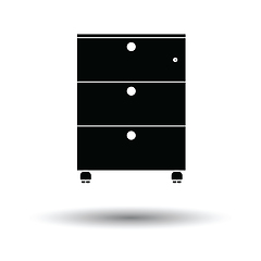 Image showing Office cabinet icon