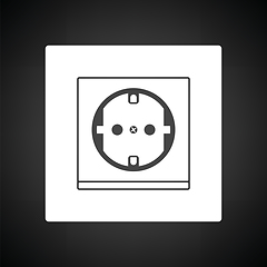 Image showing Europe electrical socket icon