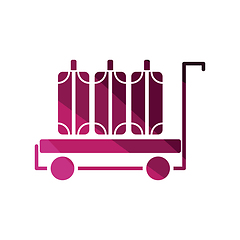 Image showing Luggage cart icon