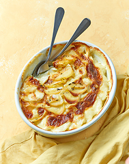 Image showing freshly baked potato gratin