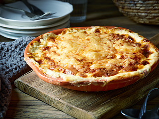 Image showing potato gratin with cheese