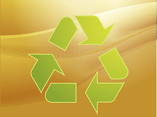 Image showing Recycling eco symbol