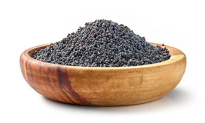 Image showing bowl of poppy seeds