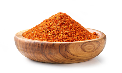 Image showing bowl of red pepper powder