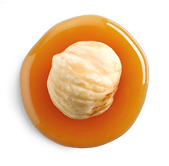 Image showing hazelnut in caramel sauce