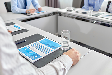 Image showing business team with papers meeting at office