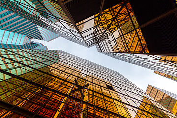 Image showing Business building from low angle