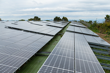 Image showing Solar panel plant