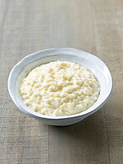 Image showing bowl of rice pudding