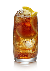 Image showing glass of cola cocktail