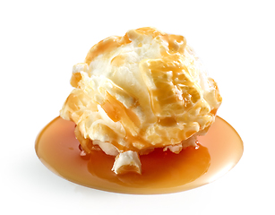 Image showing caramel popcorn isolated