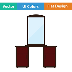 Image showing Dresser with mirror icon