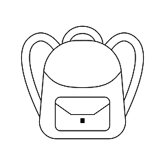 Image showing School rucksack  icon