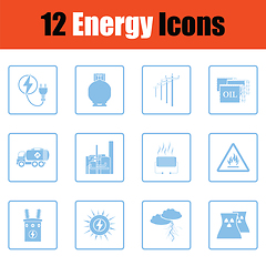 Image showing Energy icon set