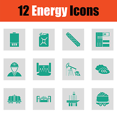 Image showing Energy icon set