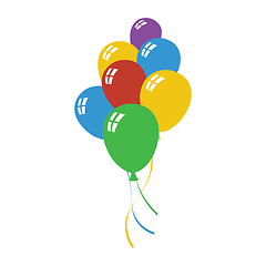 Image showing Party balloons and stars icon