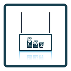 Image showing Milk market department icon