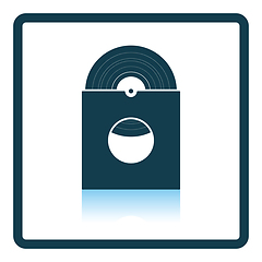 Image showing Vinyl record in envelope icon