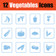 Image showing Vegetables icon set