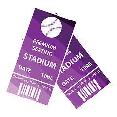 Image showing Baseball tickets icon