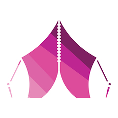 Image showing Touristic tent icon