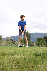 Image showing Young Golfer