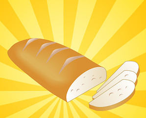 Image showing Sliced bread illustration