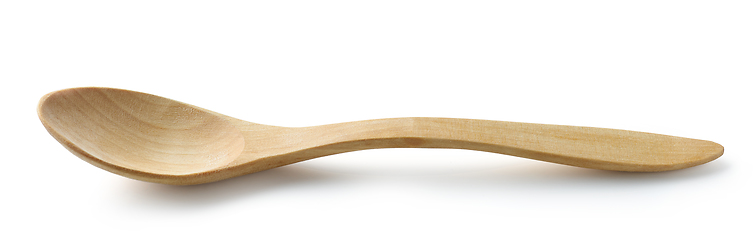 Image showing new empty wooden spoon