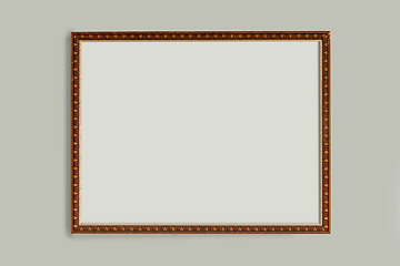 Image showing empty frame on wall