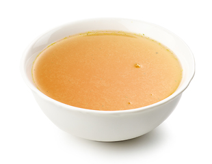 Image showing bowl of chicken broth