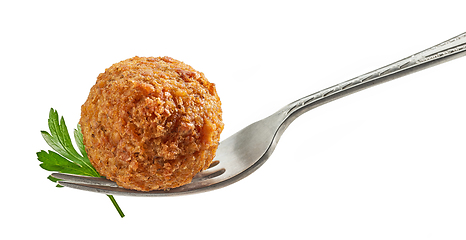 Image showing fried falafel ball