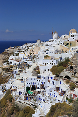 Image showing View of Oia village on Santorini island, Greece