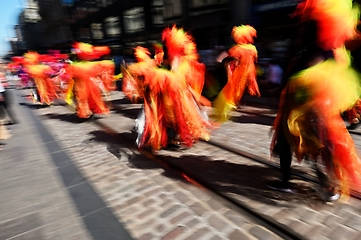 Image showing traditional summer samba carnival in Helsinki, Finland 2022