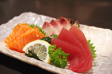 Image showing Sashimi arrangement